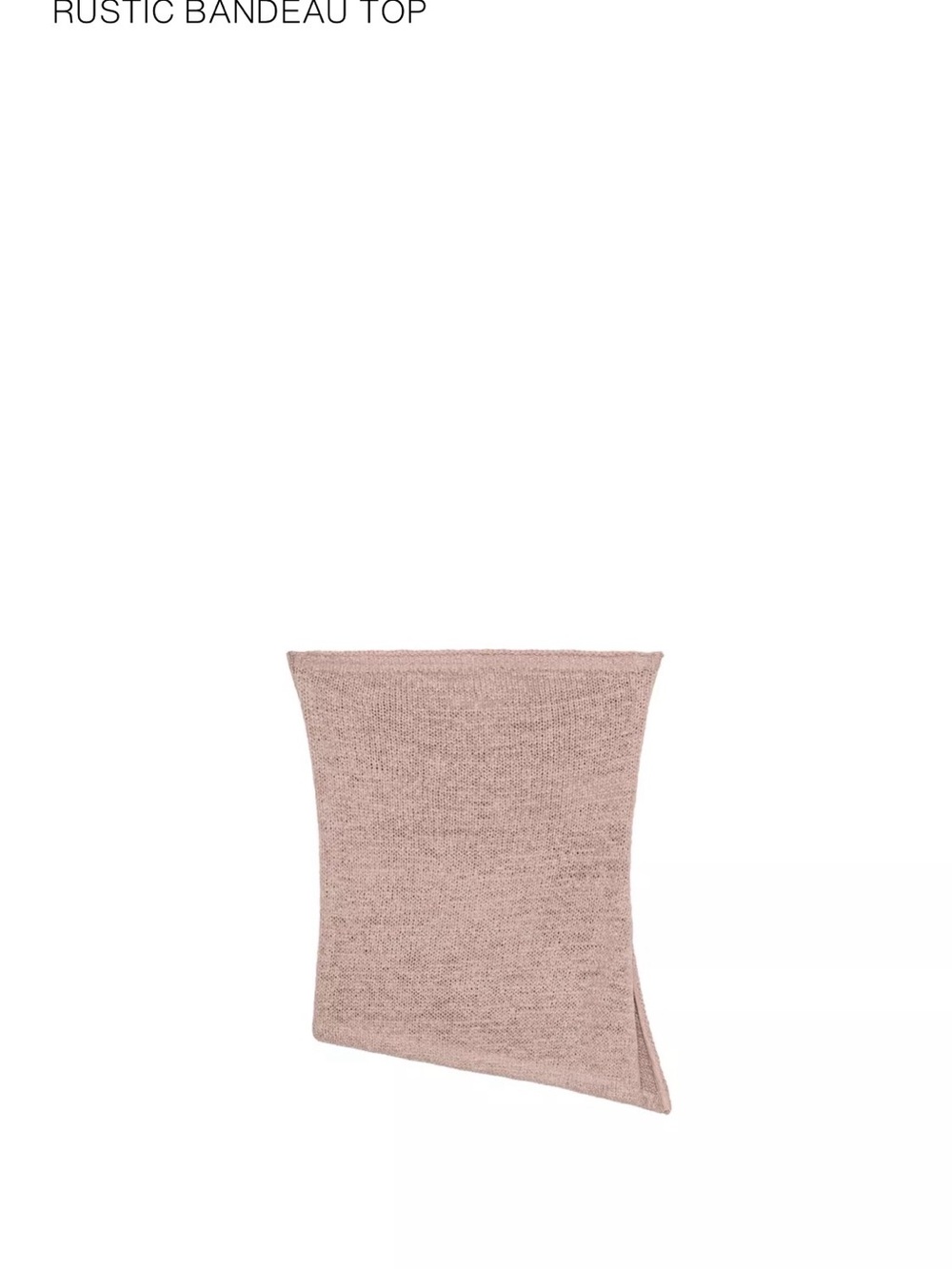 Zara Dusty Rose Rustic Bandeau Tank Top
